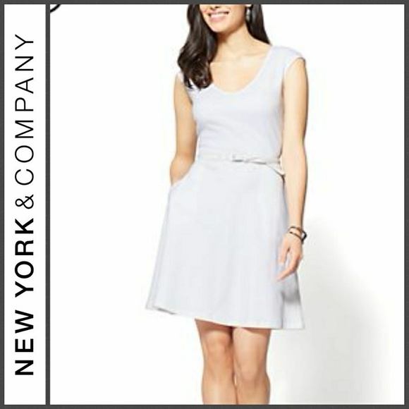 New York & Company Dresses & Skirts - New NY & COMPANY Cotton V Pocket Fit Flare Dress New York & Company Dresses & Skirts - New NY & COMPANY Cotton V Pocket Fit Flare Dress